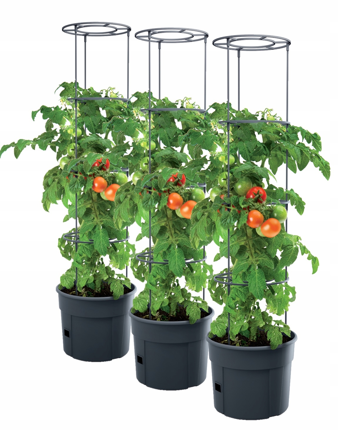 Kvetináč Prosperplast 29,5 cm x 29,5 x 115,2 cm priemer 29,5 cm plast odtiene sivej a striebornej